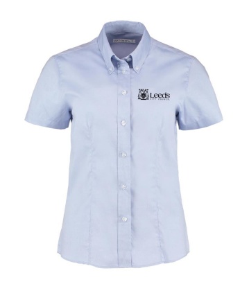 LEEDS CITY COUNCIL LADIES OXFORD BUTTON DOWN BLUE SHIRT